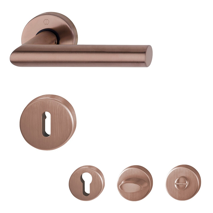 Amsterdam HOPPE Türdrücker-Rosetten-Garnitur, E1400Z/42KV/42KVS...