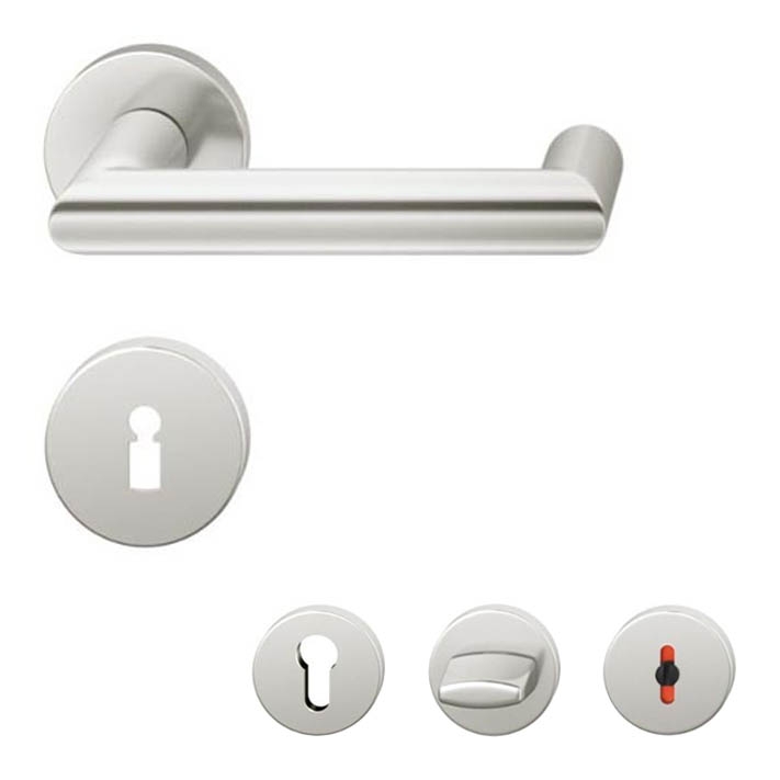 FSB 1016 runde Rosettengarnitur Alu natur