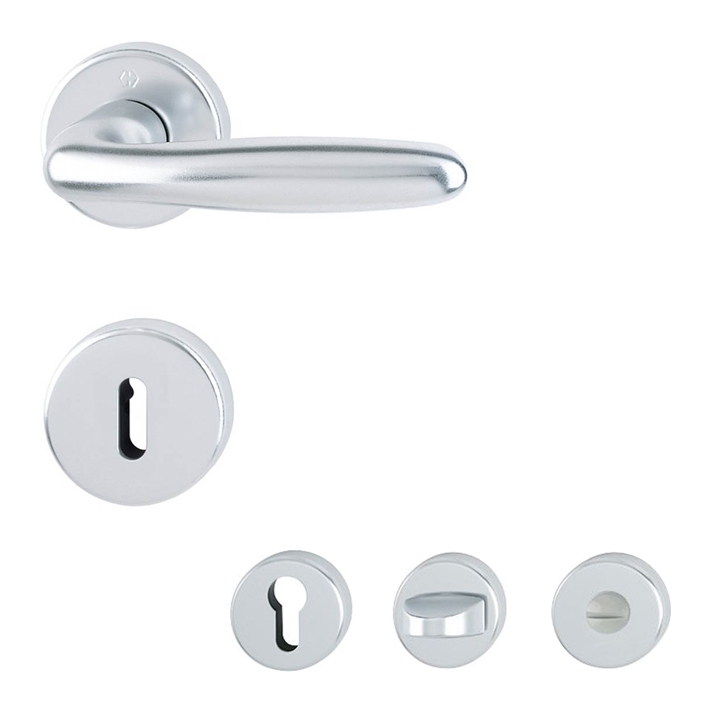 Hoppe Verona 1510/42KB/42KBS Rosettengarnitur Alu natur