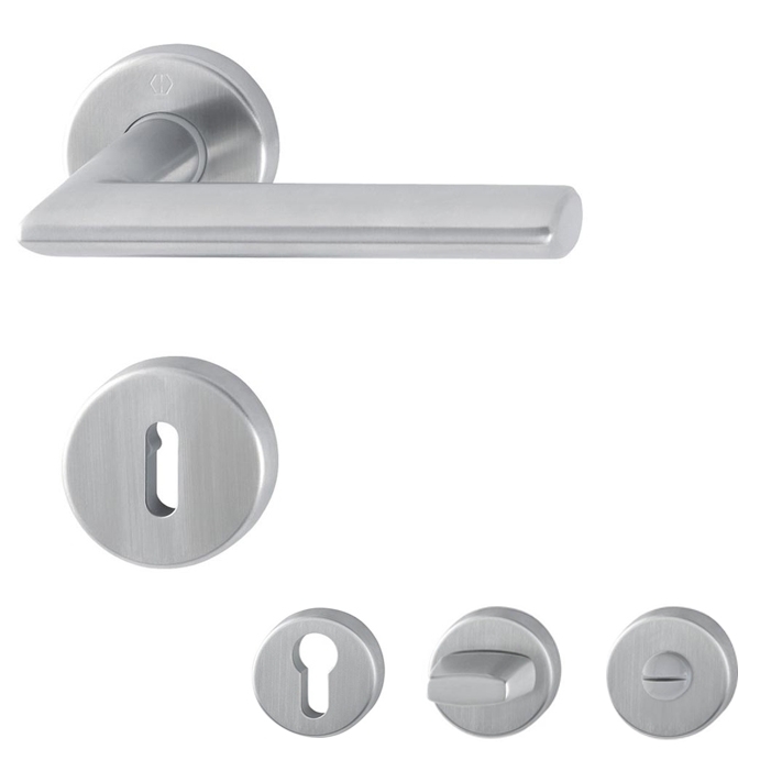 Hoppe Stockholm Rosettengarnitur Edelstahl