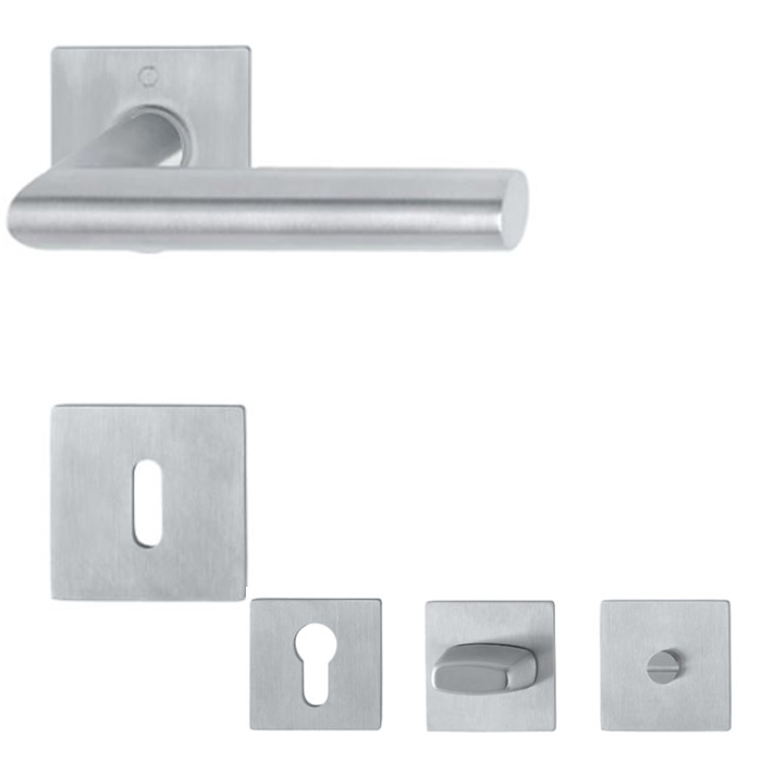 Amsterdam Hoppe Rosettengarnitur quadratische Flachrosetten...