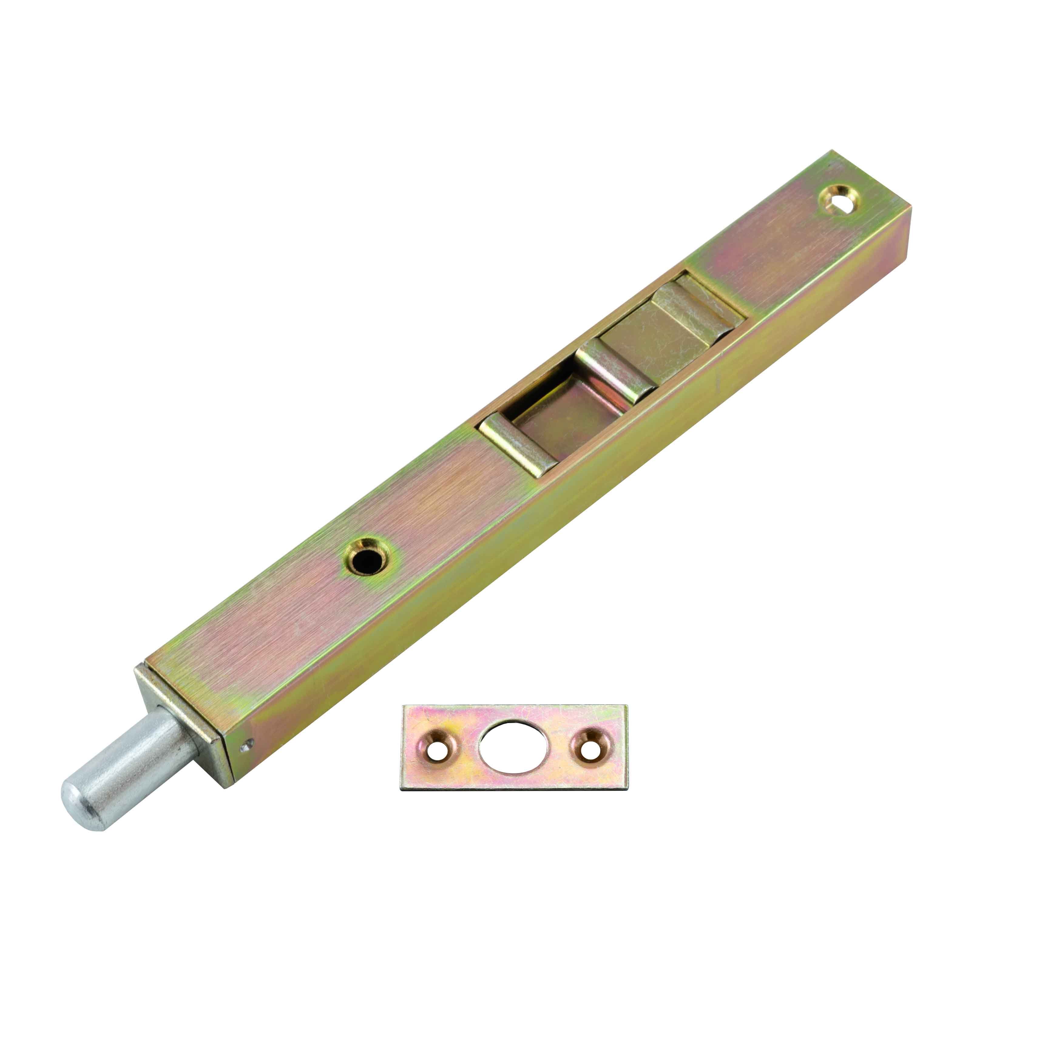 403 Strenger Rohrkantriegel 160 mm gelb verzinkt