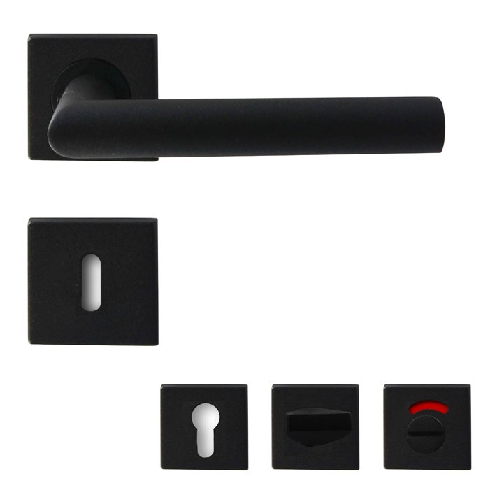 Baumanti Amazonas Rosettengarnitur quadratische Rosette schwarz matt