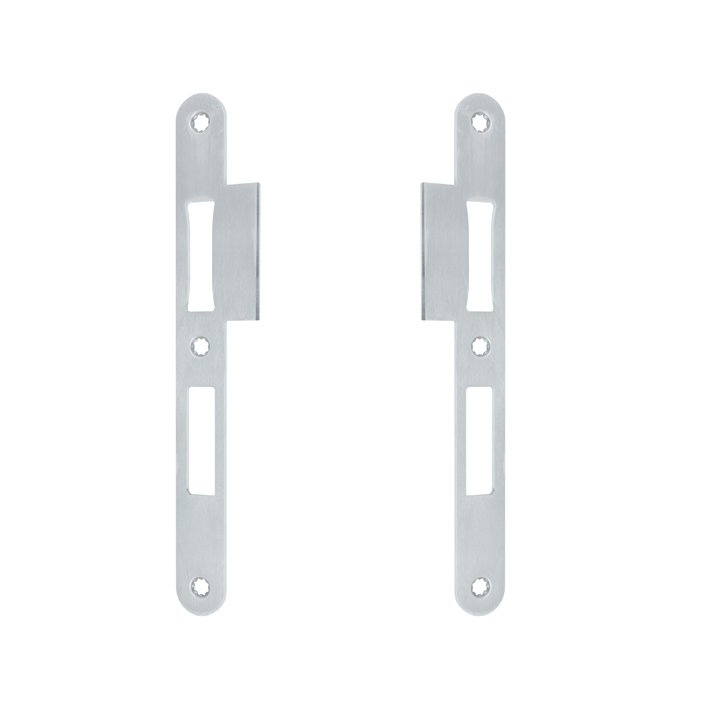 B 9000 BKS Lappenschließblech 24x235 mm Maß A 40 mm abgerundet Niro