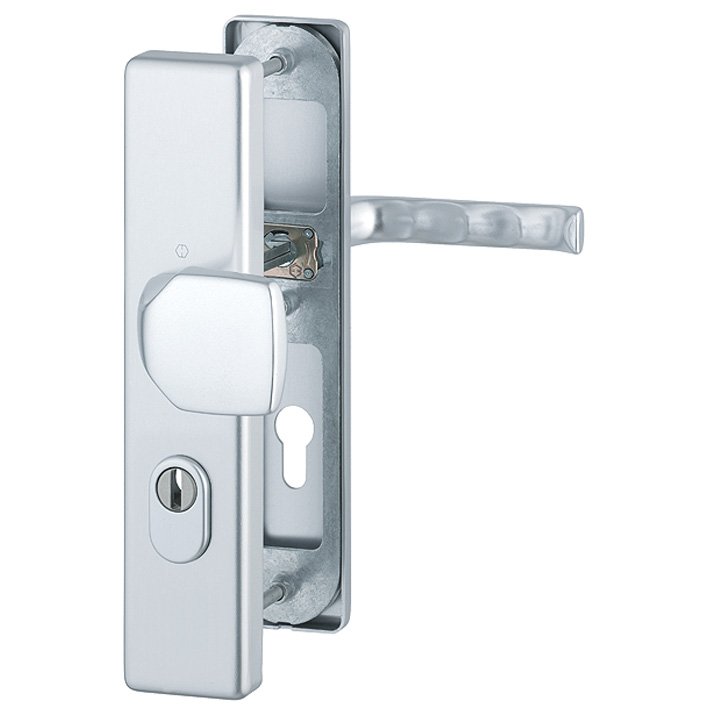 London Hoppe Schutz Wechsel Langschild Garnitur ES1 ZA 15 mm Alu F1