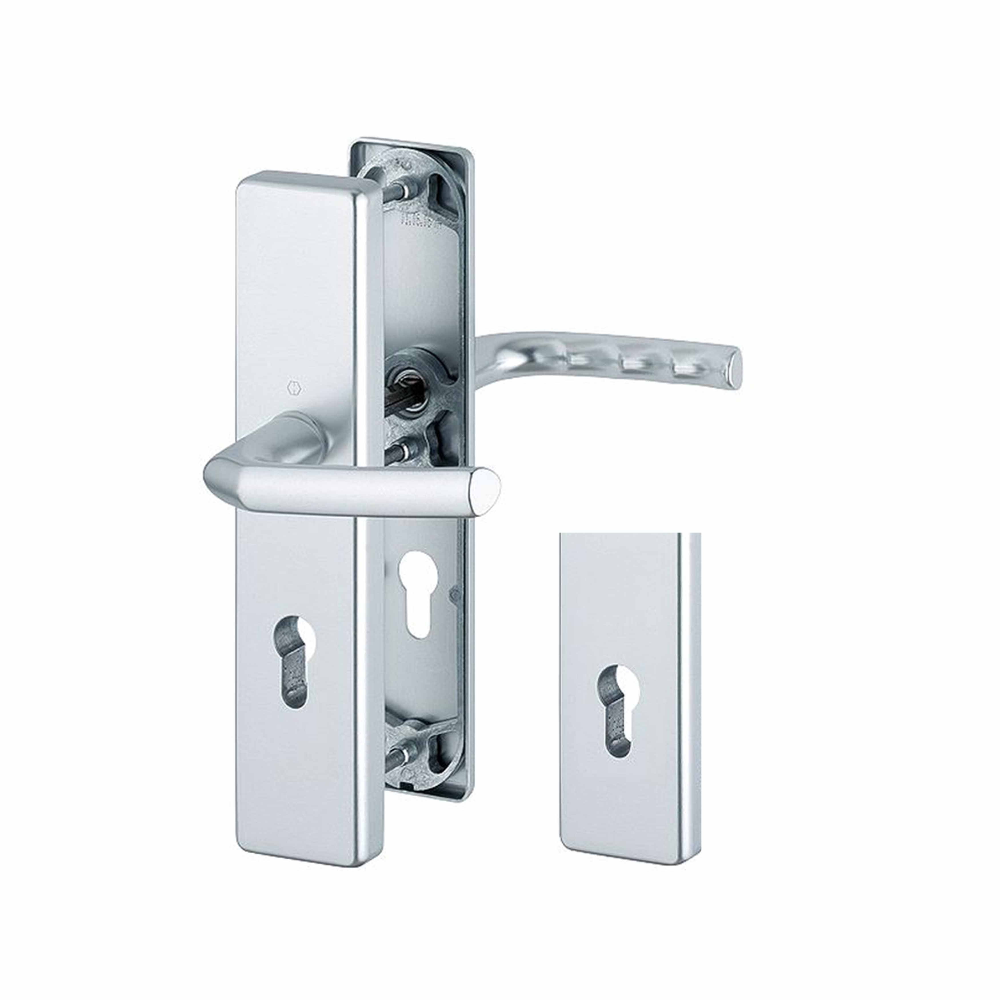 Birmingham HOPPE Schutz-Türdrücker-Langschild-Garnitur,...