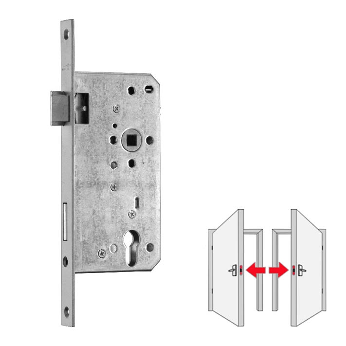 BMH Nr. 34 Einsteckschloss für Haustür Dornmaß 65 mm