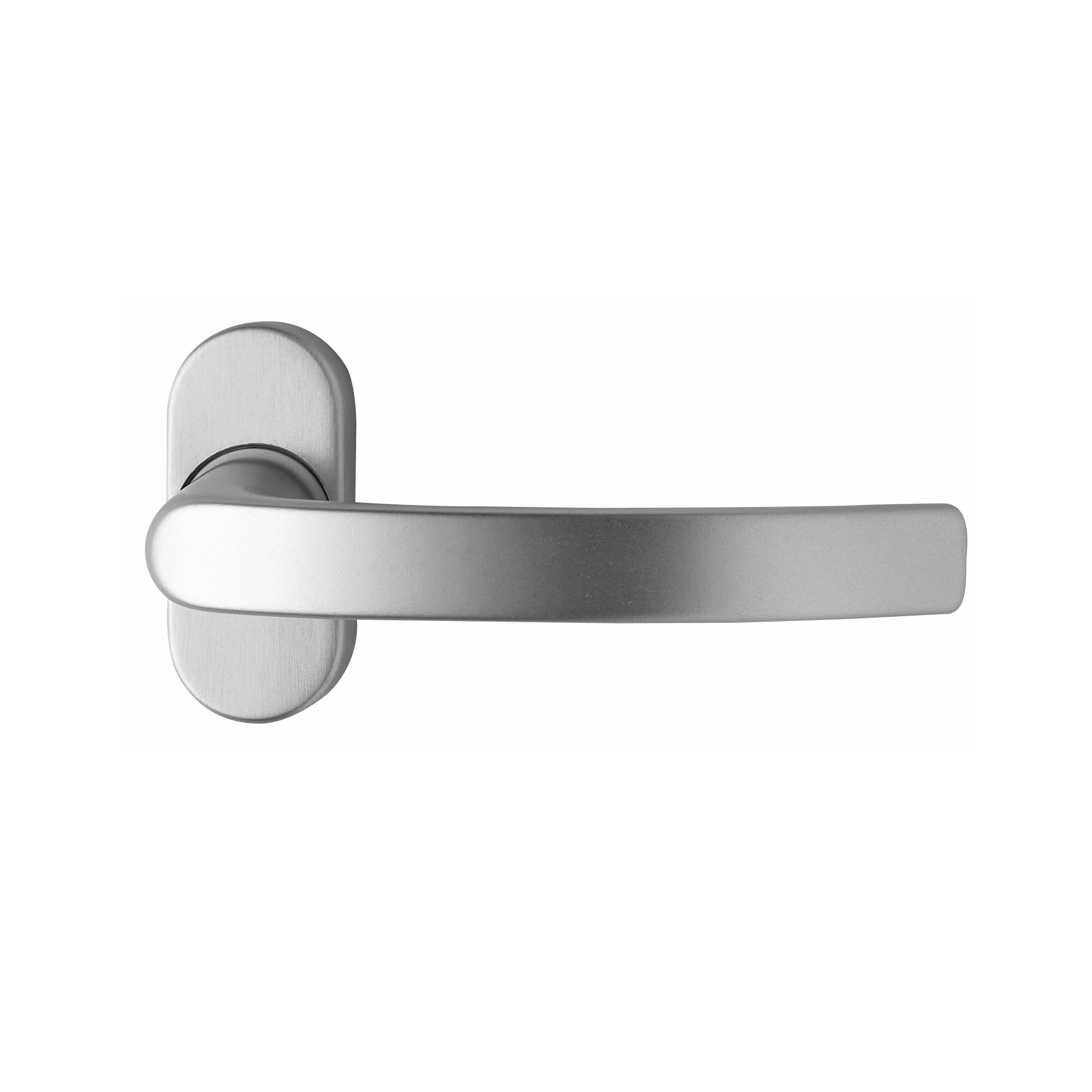EDI 2000/2033 ovale Rosette Türdrücker Rahmentüren Alu F1