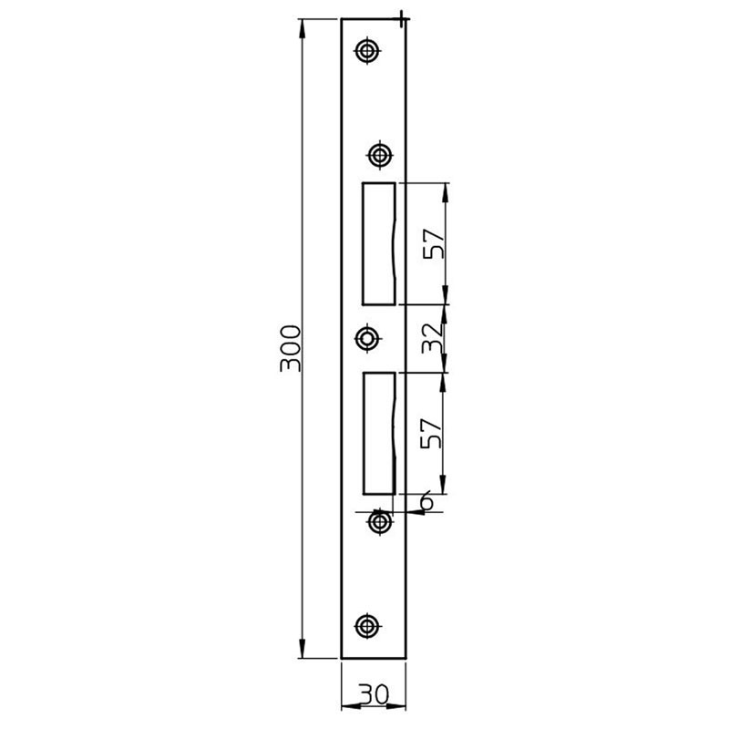 4211 00-100G SSF Schließblech