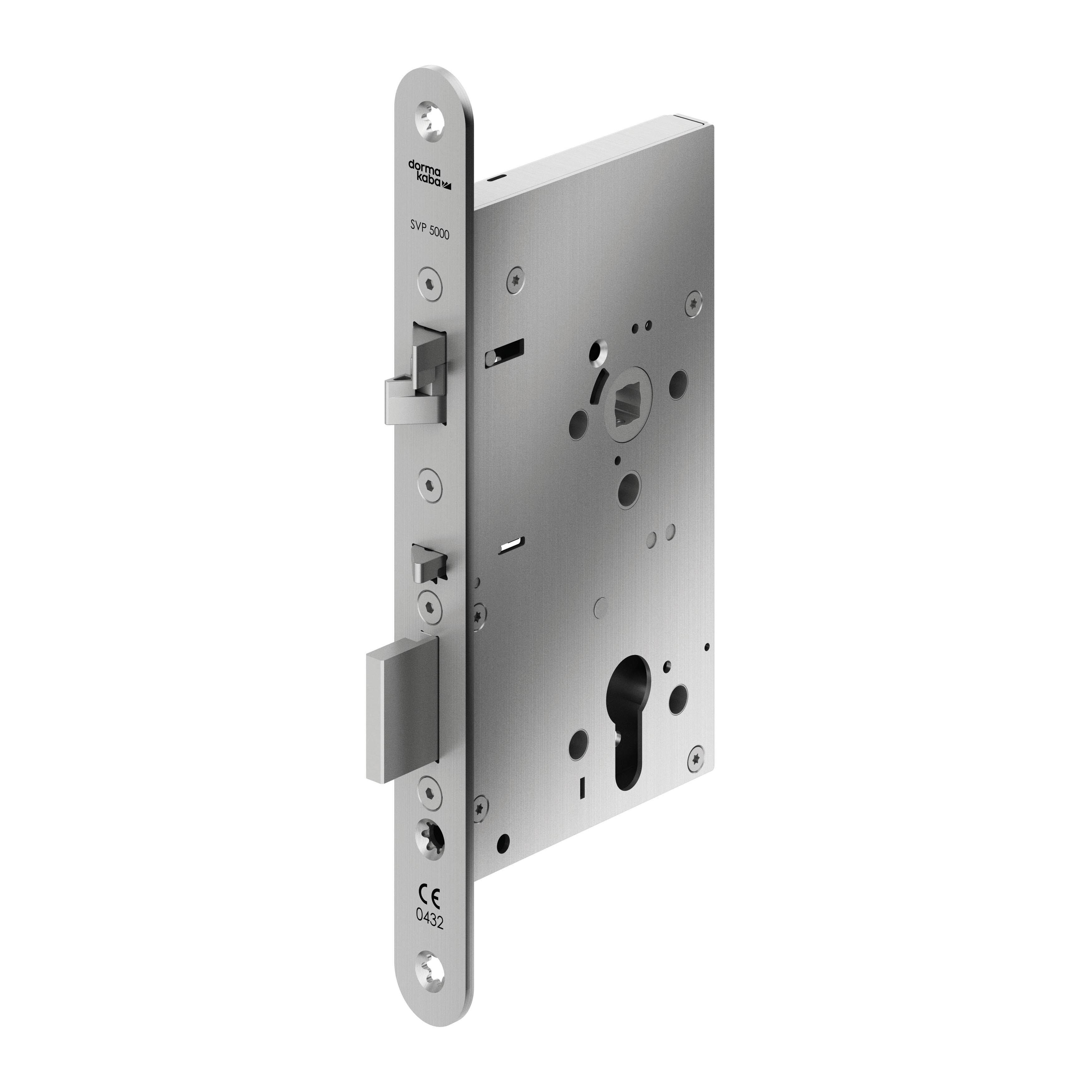 Dorma SVP 5277-5278 selbstverriegelndes Panikschloss Wechselfunktion E PZ 72-65-9-24 rund Niro 