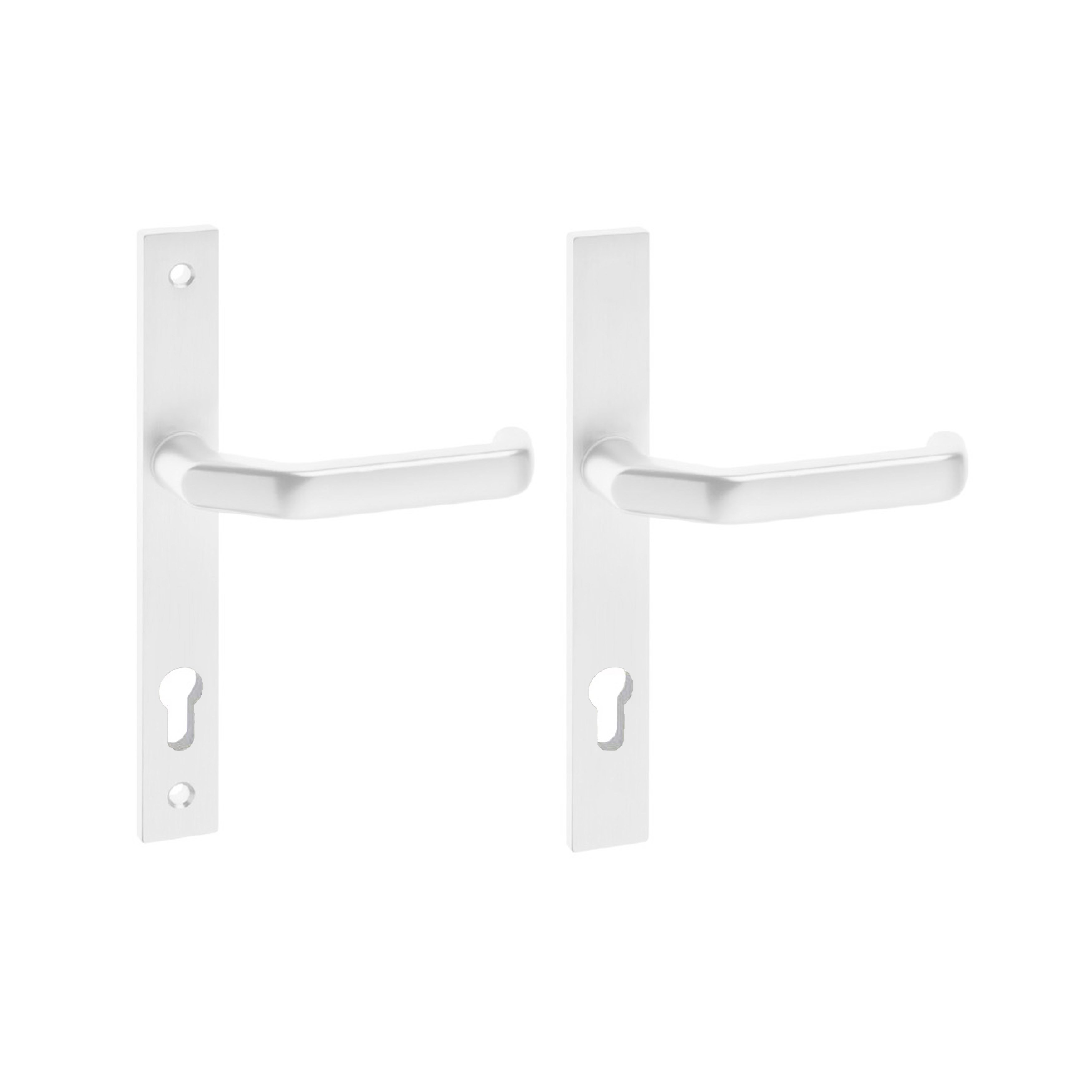 EDI Schutz-Langschild-Garnitur für Rahmentüren 2320/9203 Alu F12 weiß PZ