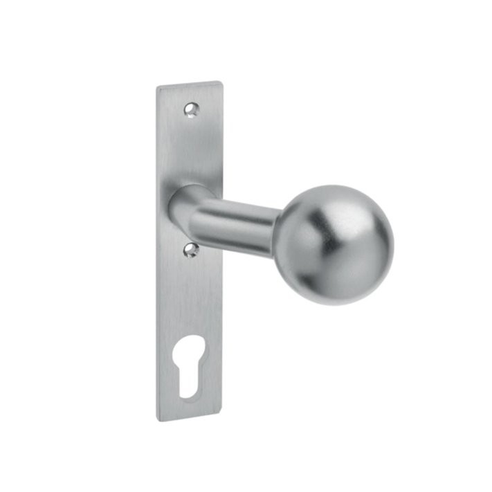 EDI 1317/4010 Knopfkurzschild für Schloßkasten fest PZ Edelstahl matt