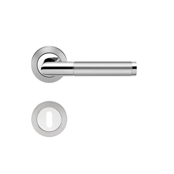 Karcher ER34 Rio Steel Türdrücker-Rosetten-Garnitur Edelstahl matt poliert BB