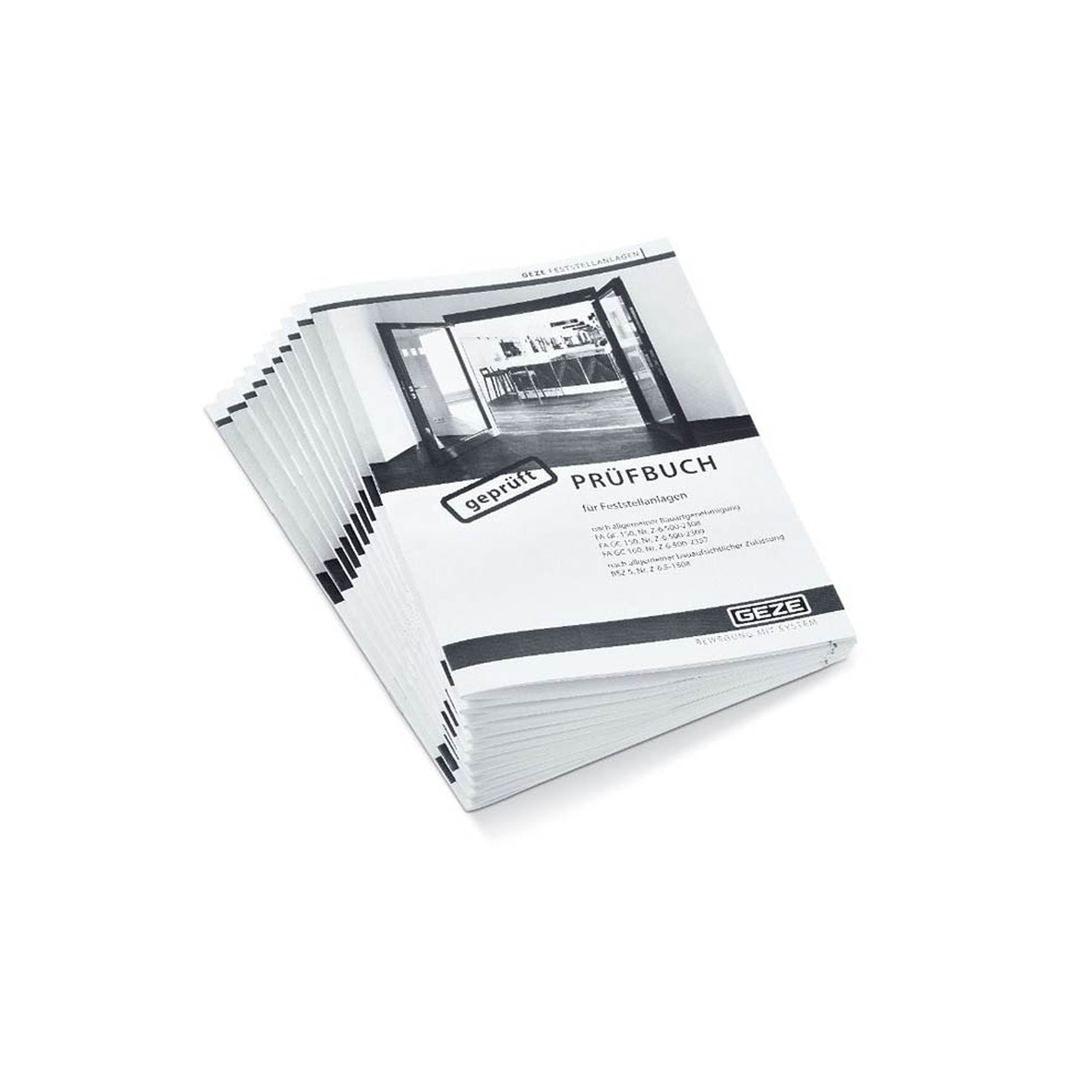 GEZE Prüfbuch für Feststellanlagen