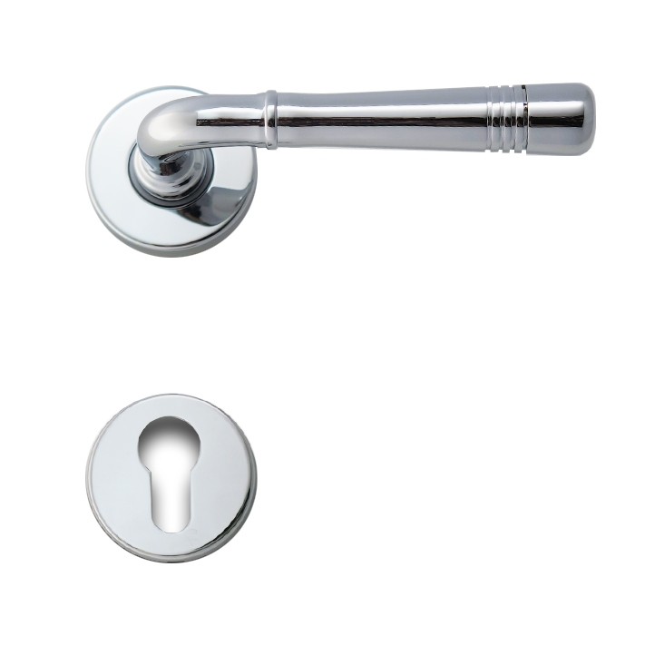 Ghidini Türdrücker Berlin glanzchrom M4 Profilzylinder