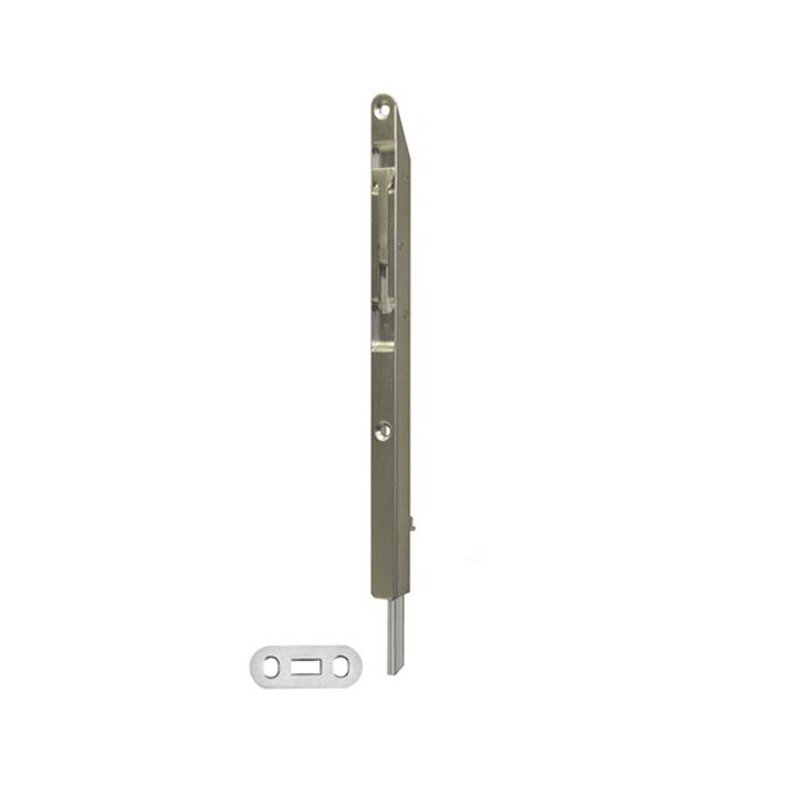 Planet Kantriegel unten mit Hebel 250x15x15 mm rund matt vernickelt