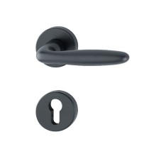 Verona Hoppe Türdrücker Rosettengarnitur schwarz matt Vorschau 