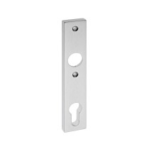 EDI 1317 Kurzschild für Schloßkasten PZ Edelstahl matt