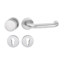 Aptec 1801/2073/3127 Wechsel Rosettengarnitur Edelstahl matt PZ  Rechts 