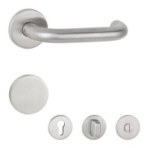 Aptec 1801/2073 Rosettengarnitur Klasse 3 Edelstahl matt Metallunterkonstruktion Vorschaubild