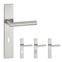 1802/2002 BASIC 02 K Hermat Langschildgarnitur Edelstahl matt Vorschaubild 