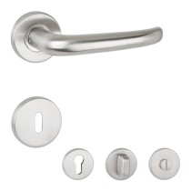 Aptec 1806/2073 Rosettengarnitur Klasse 3 Edelstahl matt Vorschaubild 