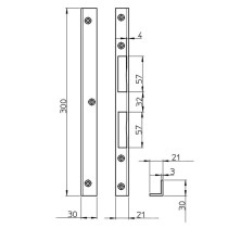 4111 00-100G SSF Winkelschließblech