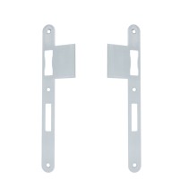 9000 BKS Lappenschließblech 24x270 mm abgerundet Maß A 62,5 mm Niro 