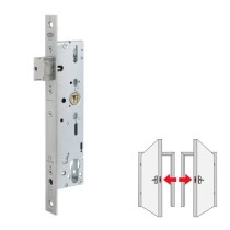 BKS B-19100-10-U-8  selbstverriegelndes Panikschloss  Funktion B  PZ 92-35-9-24x6 kantig Niro links/rechts umlegbar Vorschaubild 