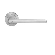 ER54 KD Basic Karcher Montana Türdrücker Rosettengarnitur inkl. Stift ohne Schlüsselrosetten Edelstahl matt rechts 1