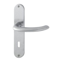 Hoppe Marseille E1138Z/302 Türdrücker-Langschild-Garnitur Edelstahl matt