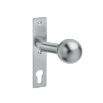 EDI 1317/4010 Knopfkurzschild für Schloßkasten fest PZ Edelstahl matt