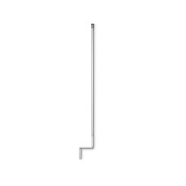 GEZE abnehmbare Kurbelstange mit Knickkurbel weiß (RAL 9016) 1400 mm 