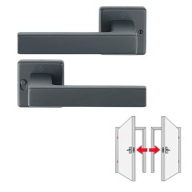 HOPPE 1769/52VR Austin Türdrücker Rosettengarnitur MiniLock schwarz matt Vorschau