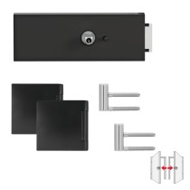 Karcher EDGE Glastürschloss Komplettset EGS28660QS9 KD Comfort Privacy rechteckig Kosmos schwarz Vorschaubild