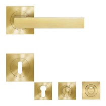 Karcher ER46Q Seattle Türdrücker Rosettengarnitur Messing matt Vorschaubild 