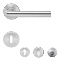 Karcher SlimStyle E300 Türdrücker-Rosetten-Garnitur Edelstahl matt Vorschaubild 