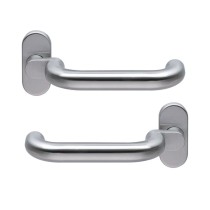 Normbau FS-Türdrückerlochteil EST.DLFS1141.9/77 RE U-Form VK9 Edelstahl matt Vorschau