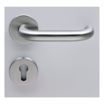 Normbau FS-Türdrücker-Ros.-Grt. EST.ZGFW41.9/40 PZ U-Form VK9, geteilt TS45-54 PZ Edelstahl matt 1