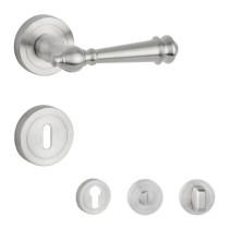 1153/2333 Hermat Türdrücker-Rosettengarnitur SmartClip Castle Edelstahl