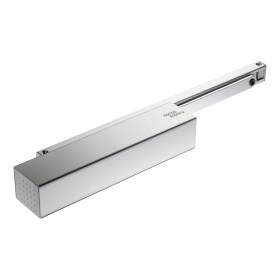 Dorma TS 93 G Basic Obentürschließer mit Basic-Gleitschiene, Bandgegenseite, silber