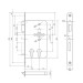 BKS Panikschloss 2328 0005 Funktion E PZ 72-32/65-9-24 rund links Zeichnung 