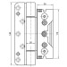 Simonswerk BAKA Protect 4010 3D FD MSTS Simonswerk Türband Edelstahl matt 3