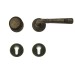Ghidini Berlin 716/0005 Wechsel-Rosettengarnitur M75 Messing antik goldbraun PZ
