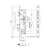 BKS B-18260-01-U-8 Panikschloss Wechselfunktion E PZ 92-35-9-24 kantig Niro Zeichnung