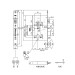 Dorma SVP 5277-5278 selbstverriegelndes Panikschloss Wechselfunktion E PZ 72-65-9-24 rund Niro Zeichnung