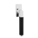 Drecoma Fenstergriff Bauhaus glanzchrom Handhabe schwarz matt