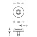 12 1005 01710 FSB ASL-Wechsel-Rosetten-Grt.  VK8  TS39-58 mm  Edelstahl matt Zeichnung 2