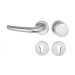 Hermat 1806/2073 Wechsel-Rosettengarnitur Klasse 4 Edelstahl matt links PZ 