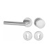 Aptec 1802/2073/3127 Wechsel Rosettengarnitur Gehrungs-Form Edelstahl matt links PZ
